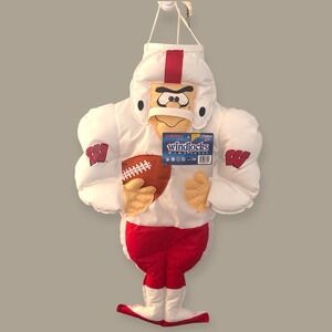 VTG 1992 University Of Wisconsin Football Hanging Wind Sock‎ Windjocks NWT